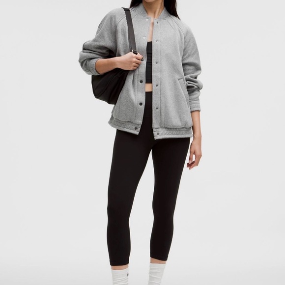 lululemon athletica Jackets & Blazers - NWOT Lululemon Scuba Oversized Varsity Plush Jacket~size M/L